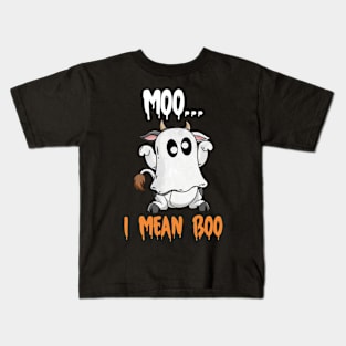 Moo I Mean Boo Kids T-Shirt